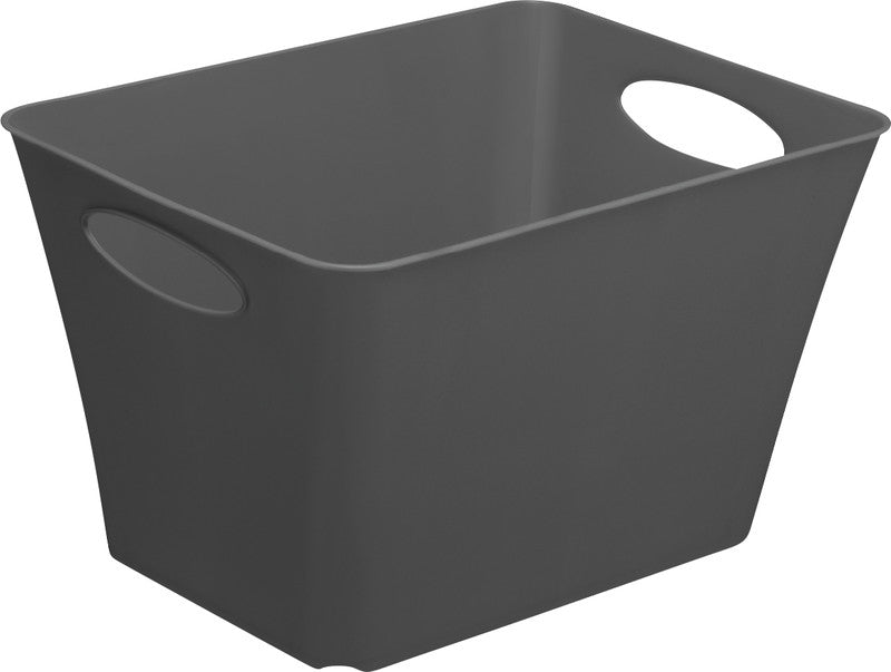 Rotho Aufbewahrungsbox Living – Kunststoff, Anthrazit, 32,1 × 26 × 43,1 cm