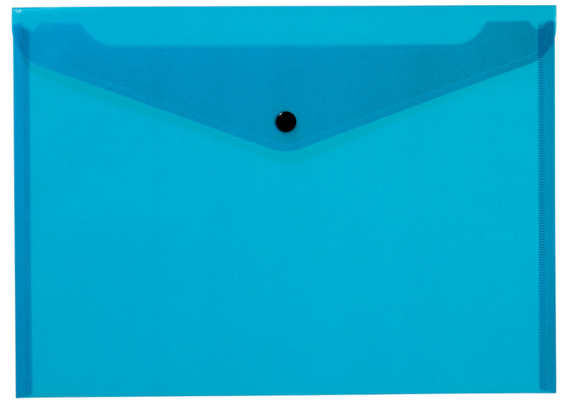 Kolma Sammelmappe für A4, Kunststoff, Blau, mit Druckknopfverschluss