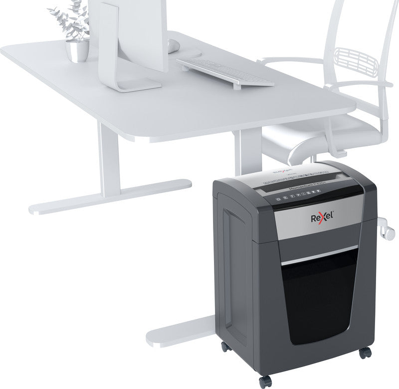 Rexel Momentum P420+ – Aktenvernichter, DIN P-4, Partikelschnitt 4 × 35 mm, 20 Blatt, 30 l, A4