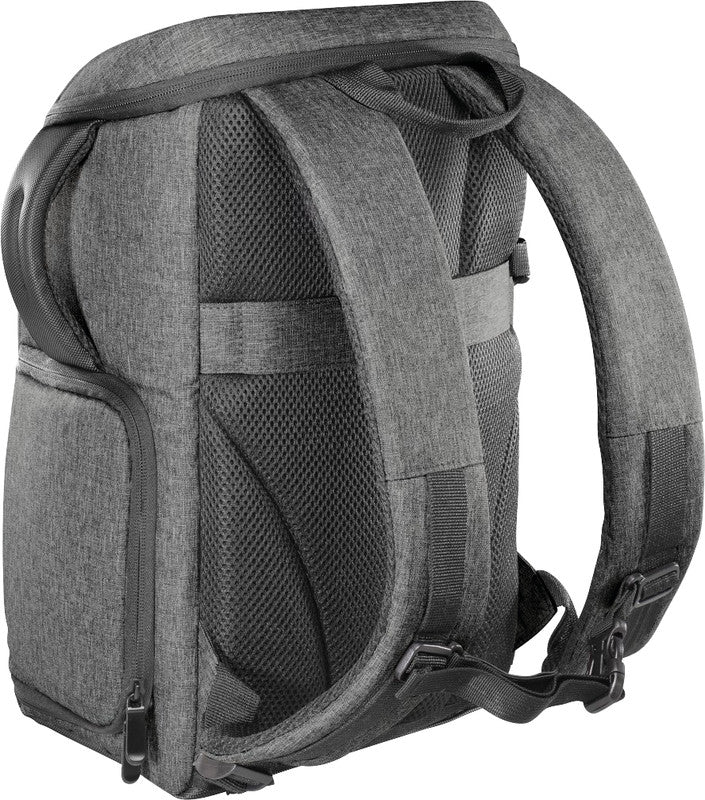 Hama Terra Kamerarucksack – Innenmasse 220×135×220 mm – mit Tabletfach, Regenhülle – Grau – Polyester