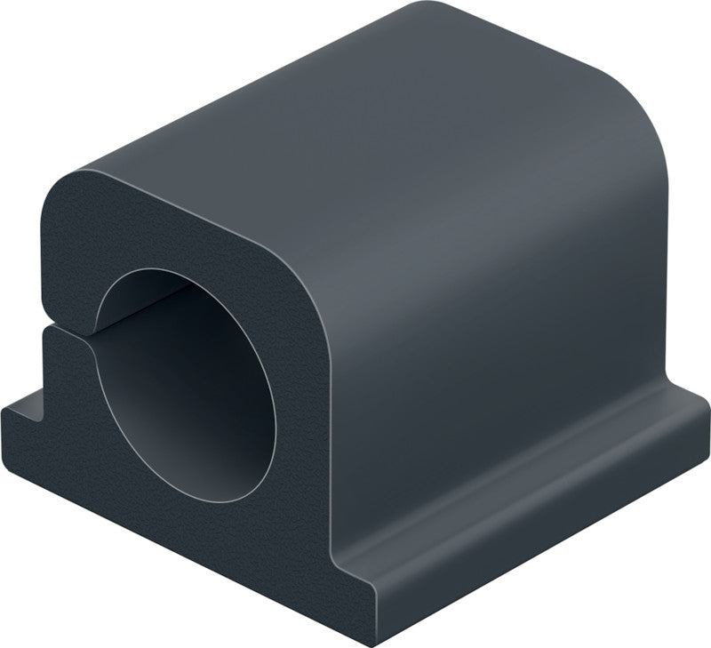 Durable Kabel-Clip Cavoline Pro – 20 × 16 mm, Kunststoff, Graphit, selbstklebend, 6er-Pack