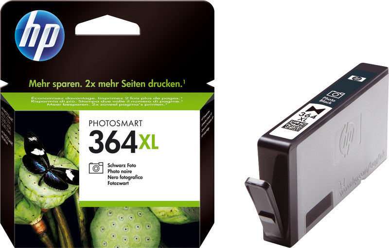 HP Tintenpatrone 364XL, Foto schwarz, 290 Seiten – für Tintenstrahldrucker, Multifunktionsgeräte