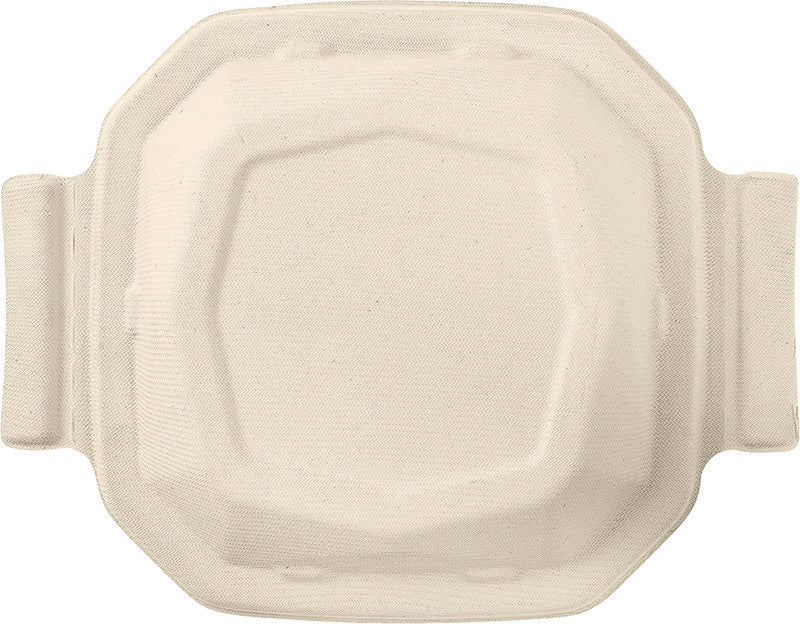 Duni Box-Deckel Bagasse – für Box 650/900 ml, 244 × 192 × 32 mm, braun, 50 Stück