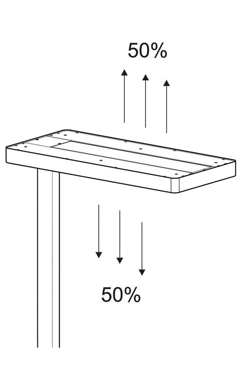 MAUL LED-Stehleuchte Javal – dimmbar – 4000 K – 13'060 lm 68 W – Silber, Aluminium