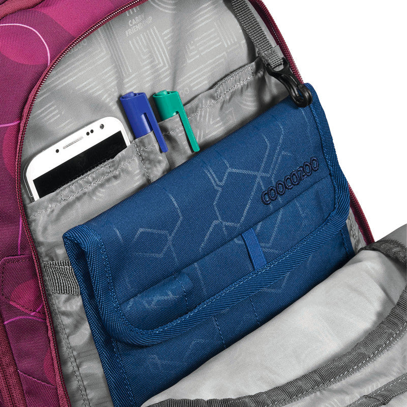 Coocazoo Rucksack Porter – Berry Bubbles – pink – 30/35 l – recycelte Materialien