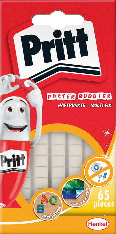Pritt Haftpunkte – wiederablösbar, lösemittelfrei, 65 Stk., für Papier, Poster, Dekorationen u. a.