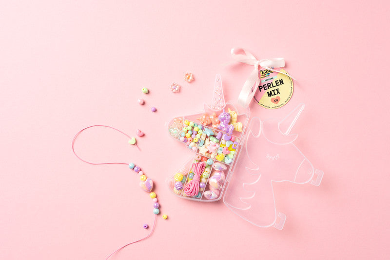 Folia Perlenset Mix Unicorn – 170-teilig, mehrfarbig