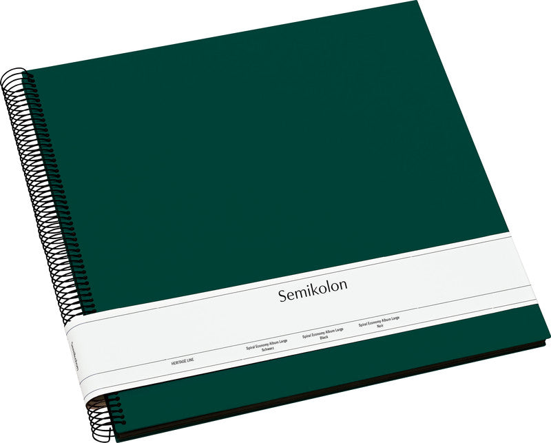 Semikolon Fotoalbum Wiro Economy – grün, Spiralbindung, Textil, 345 × 332 mm