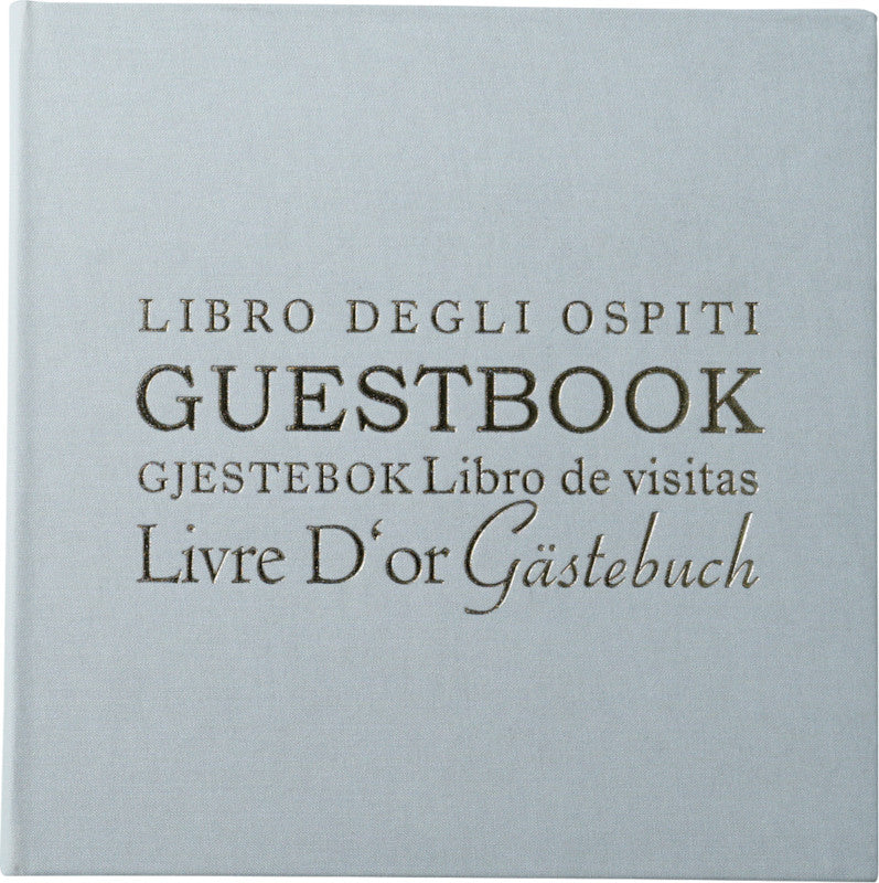 Eibert Gästebuch – 240 × 240 mm – 154 Seiten – gebunden, Stoffeinband, weiss