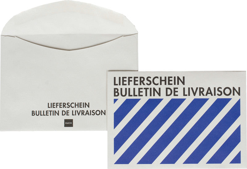Elco Couvert C6, ohne Fenster, gummiert, blau, 80 g/m², mit Innendruck – 500 Stk.