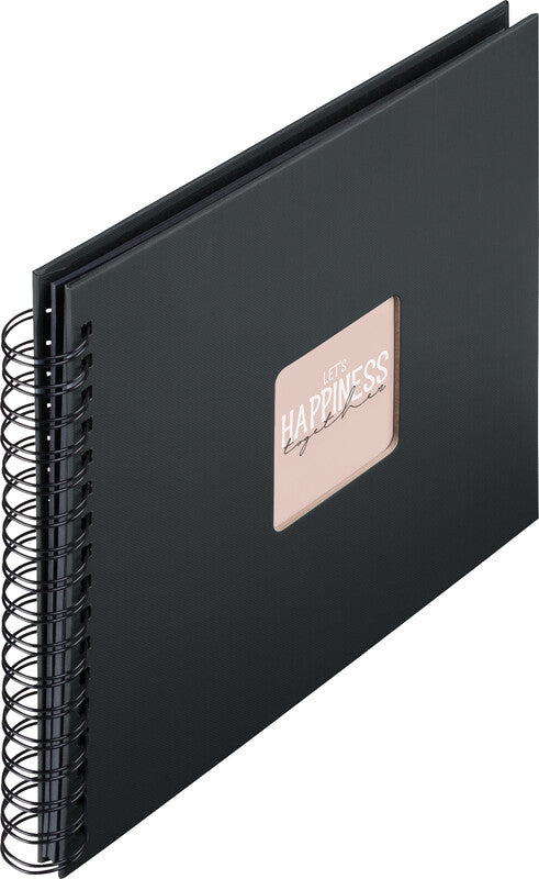 Hama Fotoalbum – schwarz, mit Pergaminzwischenblättern, Papier, 280 × 240 mm