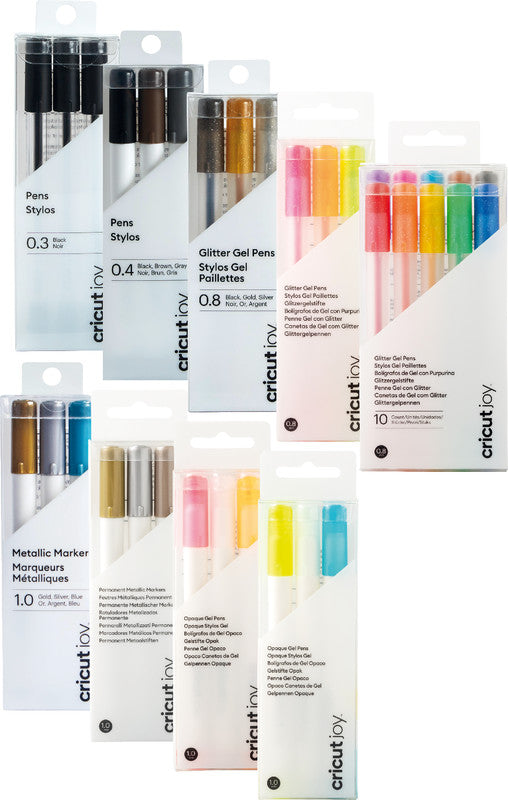 Cricut Fineliner – 3er-Set 0,4 mm – 3 Farben, sortiert – für CRICUT JOY Schneideplotter