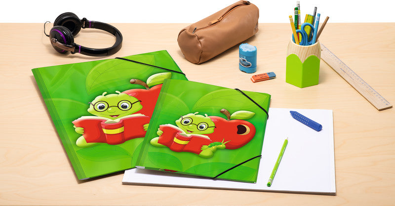 HERMA Sammelmappe, für A4, Kunststoff, mehrfarbig, mit Gummizug