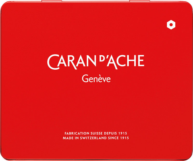 Caran d-Ache Caran d'Ache Neocolor I Farbstifte-Set – 15 Farben, Mine Ø 8,6 mm, Metallschachtel