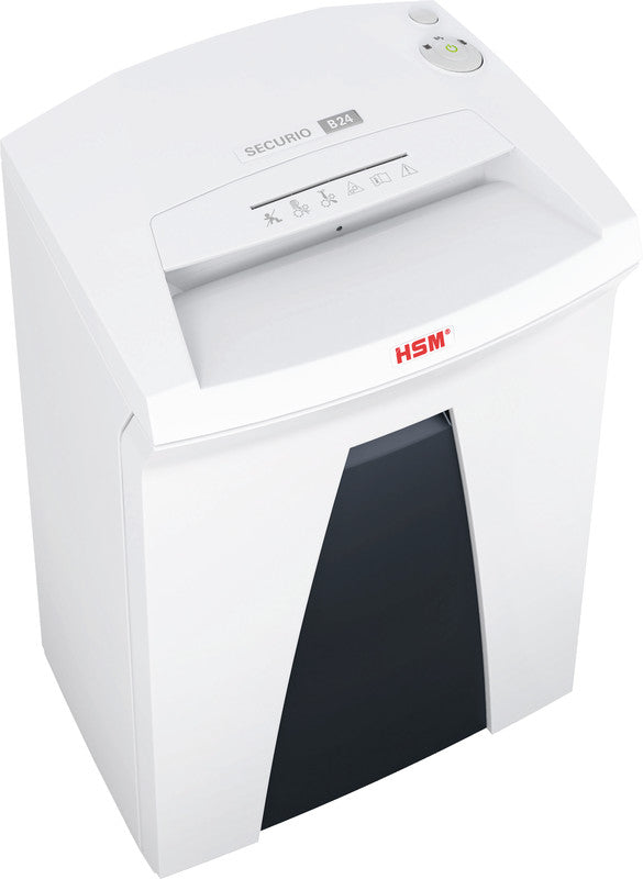 HSM Securio B24 – Aktenvernichter, DIN P-4, Partikelschnitt 4 × 30 mm, 16 Blatt, 35 l, A4