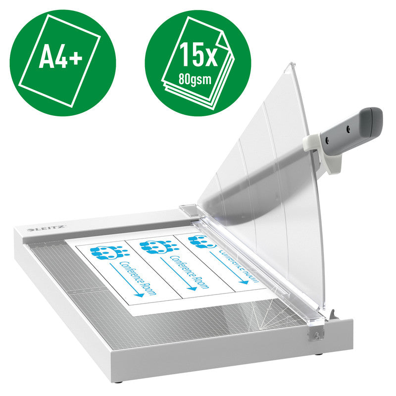 Leitz Hebel-Schneidemaschine Precision Office A4+ – 381 mm, bis A4+, 15 Blatt