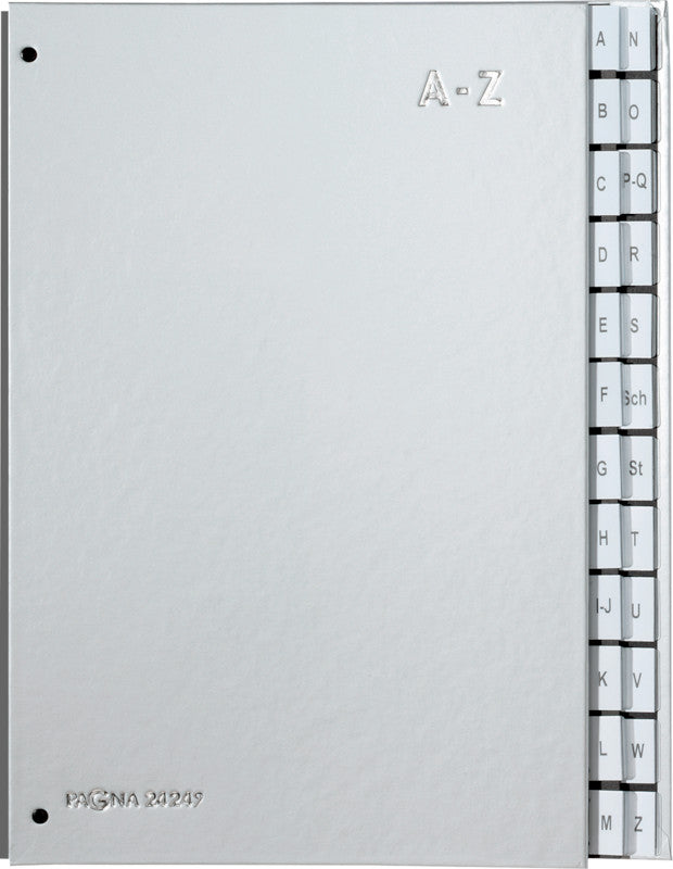 Pagna Sammelmappe für A4, Karton, silber