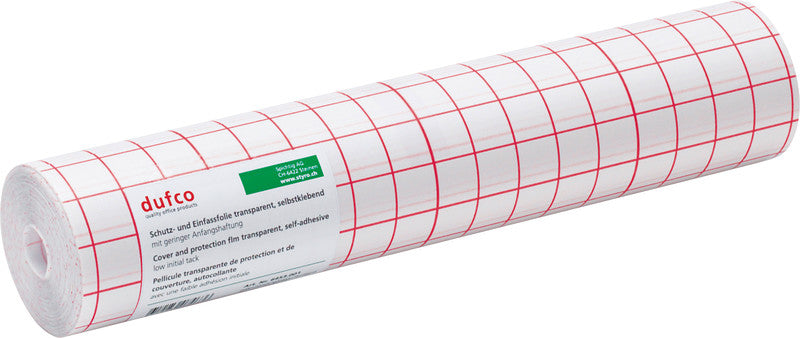 Dufco Klebefolie – glänzend, permanent, transparent – 35,0 × 2500,0 cm