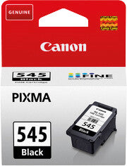 Canon Tintenpatrone PG-545 BK, Schwarz, 180 Seiten – für Inkjetdrucker/Multifunktionsgeräte