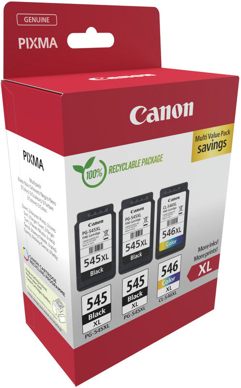 Canon Tintenpatronen-Multipack PG-545/CL-546, 3er-Pack