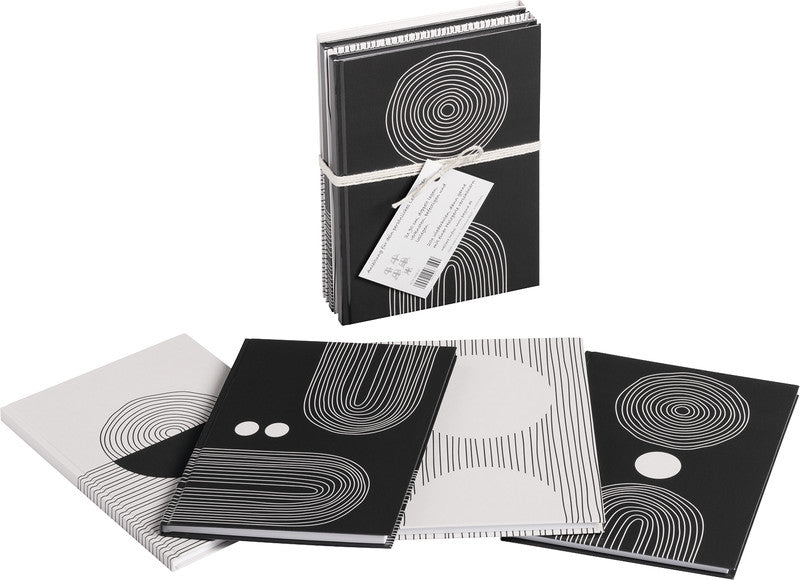 Pagna Notizbuch, A5, punktkariert, Fadenheftung, Karton, 128 Seiten, 70 g/m² – mehrfarbig