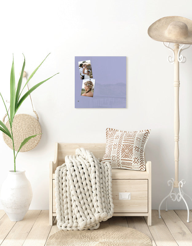 Sigel Whiteboard – 48 × 48 cm, Glas, magnetisch, Wandmontage, inkl. Magnete, Montagesatz