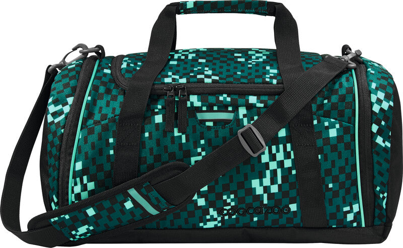 Coocazoo Sporttasche – 20 l, Motiv Pixel Blox, mit Schultergurt, wasserabweisend, 40 × 24 × 23 cm