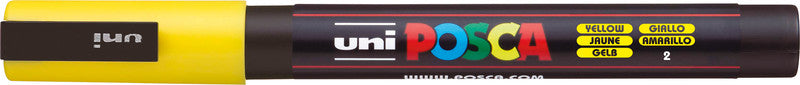 Uni-Ball Kreidemarker – Rund, 0,9–1,3 mm – Gelb