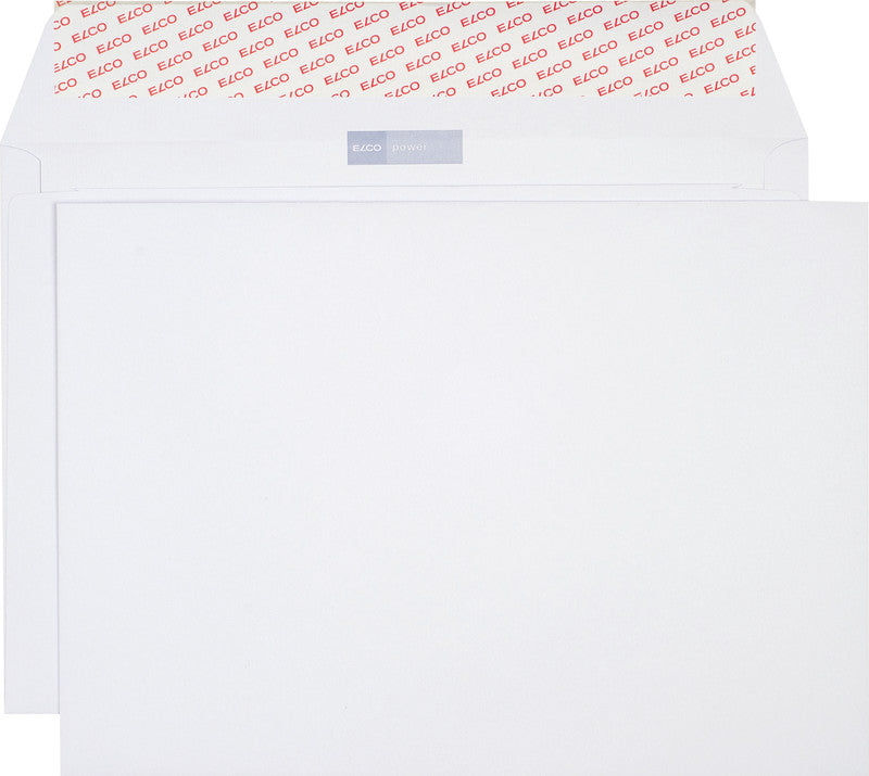 Elco Couvert B4 (353 × 250 mm), ohne Fenster, haftklebend (Optifix), weiss, 120 g/m² – 250 Stk.