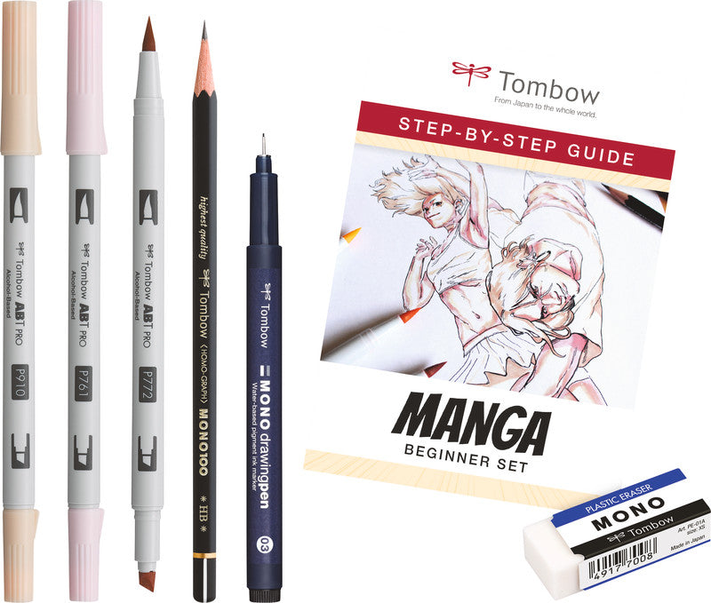 Tombow Starter Kit Handlettering Manga – 3 ABT Pro Dual Brush Pens