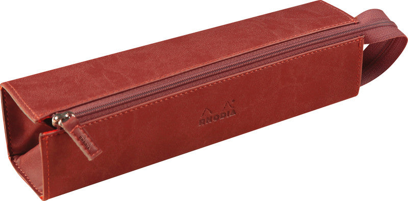 Rhodia Hartschalenetui, leer – nacarat – Kunstleder – 23,0 × 5,0 × 5,0 cm