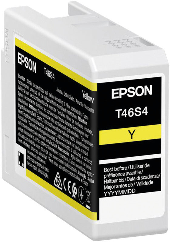 Epson Tintenpatrone T46S4, Gelb, 25 ml – für Inkjetdrucker und Multifunktionsgeräte