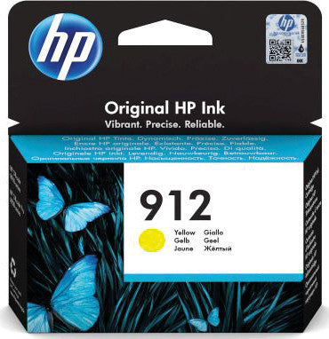 HP Tintenpatrone 912, Gelb, 315 Seiten – für Tintenstrahldrucker/Multifunktionsgeräte