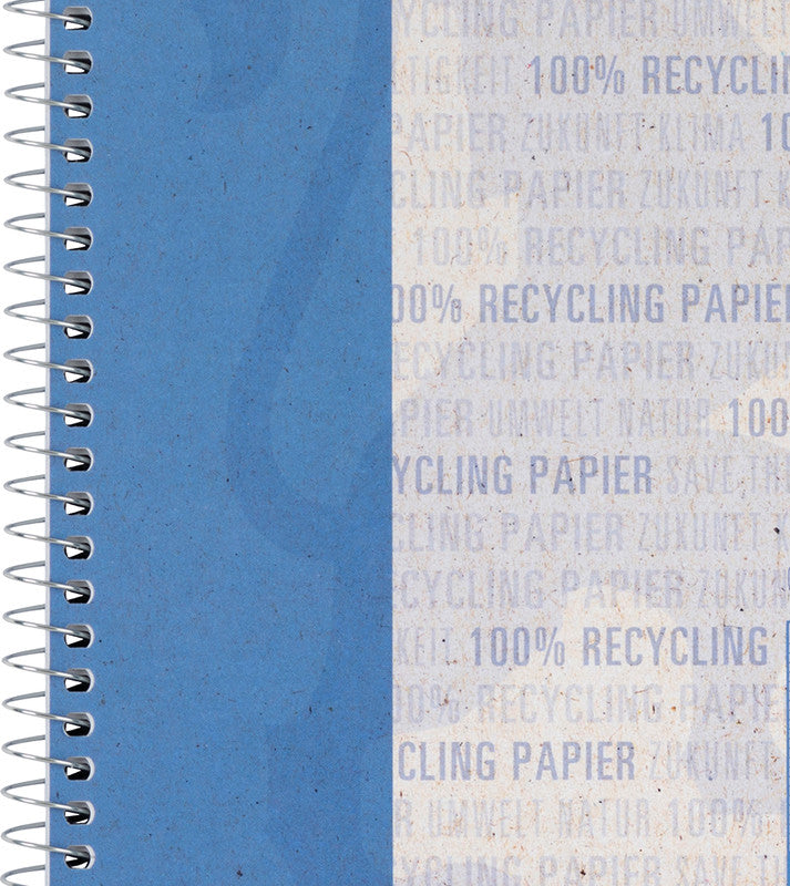 Elba Collegeblock, Karton, 80 Blatt, 6-fach gelocht, perforiert, 90 g/m² – blau, für SCRIBZEE App
