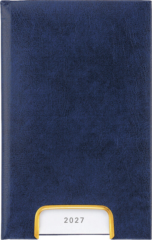 Biella Disponent Agenda – 1 Tag/Seite, Gebunden, 10,1 × 16,0 cm, 2027, 1-h-Takt, Dunkelblau, FSC