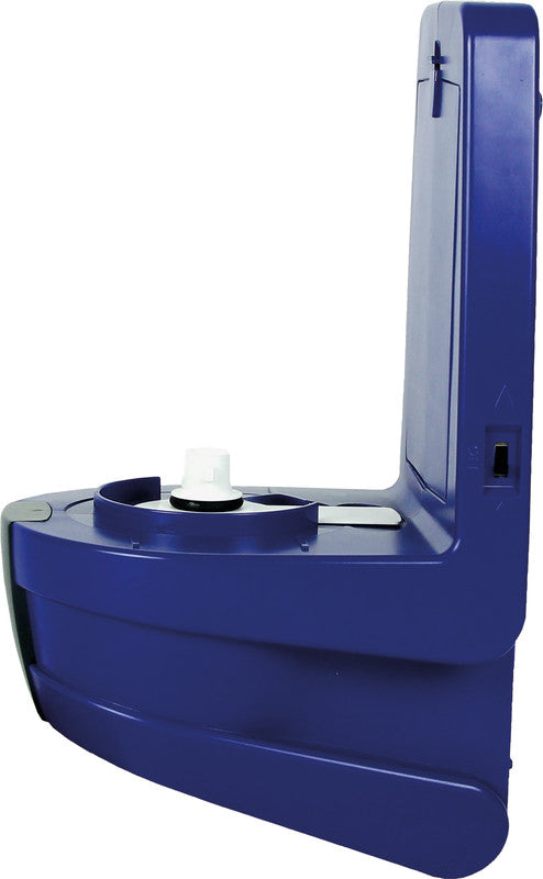 Dreumex One2Clean – Seifenspender, Kunststoff, Blau, B 155 × H 285 × T 180 mm