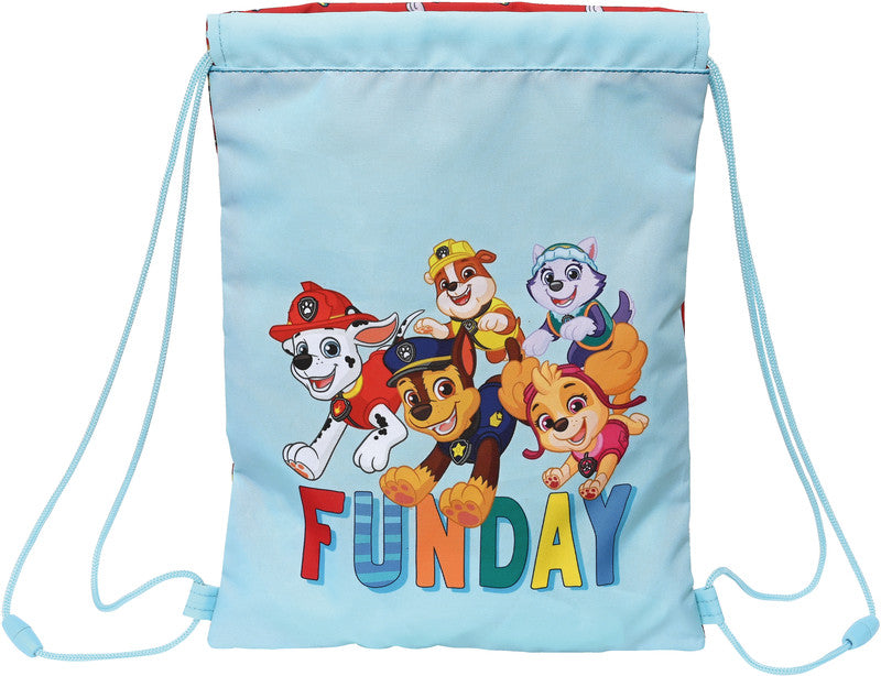 Safta Sportbeutel – 3 l, Motiv Paw Patrol Funday, wasserabweisend, 26 × 34 cm