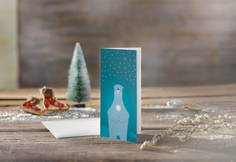 Sigel Weihnachtsgrusskarte – 220 × 110 mm – mit Umschlägen, für Inkjet/Laser/Kopierer