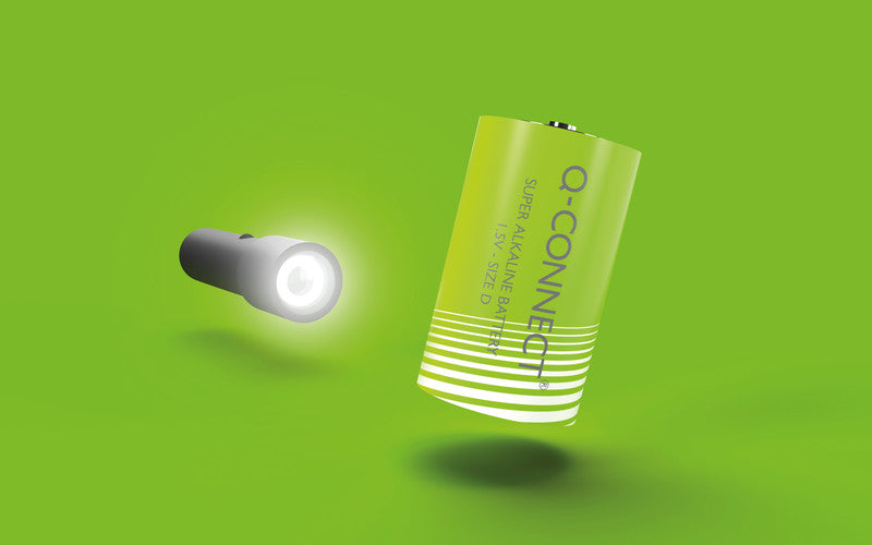 Q-CONNECT Akku 1,5 V 12500 mAh 18,75 Wh Alkaline – für Geräte