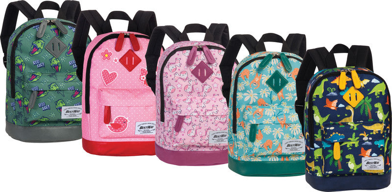 Bestway Kindergartenrucksack – Schmetterling – Rosa/Feuerrot – 21,0×29,0×13,0 cm – Verlängertes Produktleben