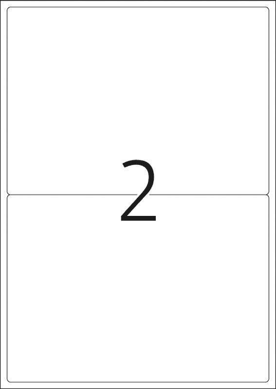 HERMA Etiketten, 200 mm × 144 mm, weiss, Papier, permanent, 25 Blatt (50 Etiketten)