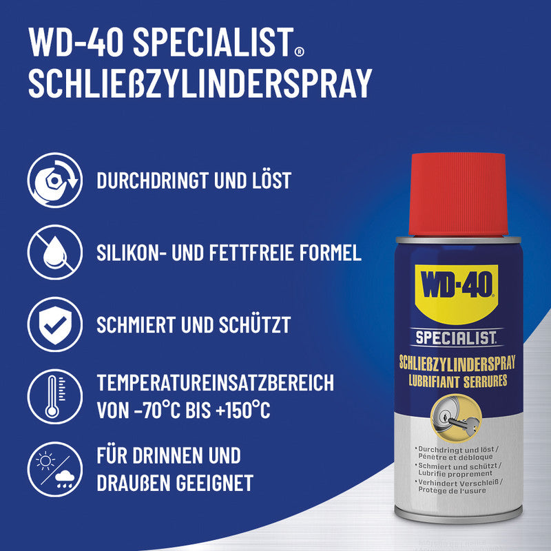 WD-40 Transparentes Spezialist Schliesszylinderspray, 100 ml
