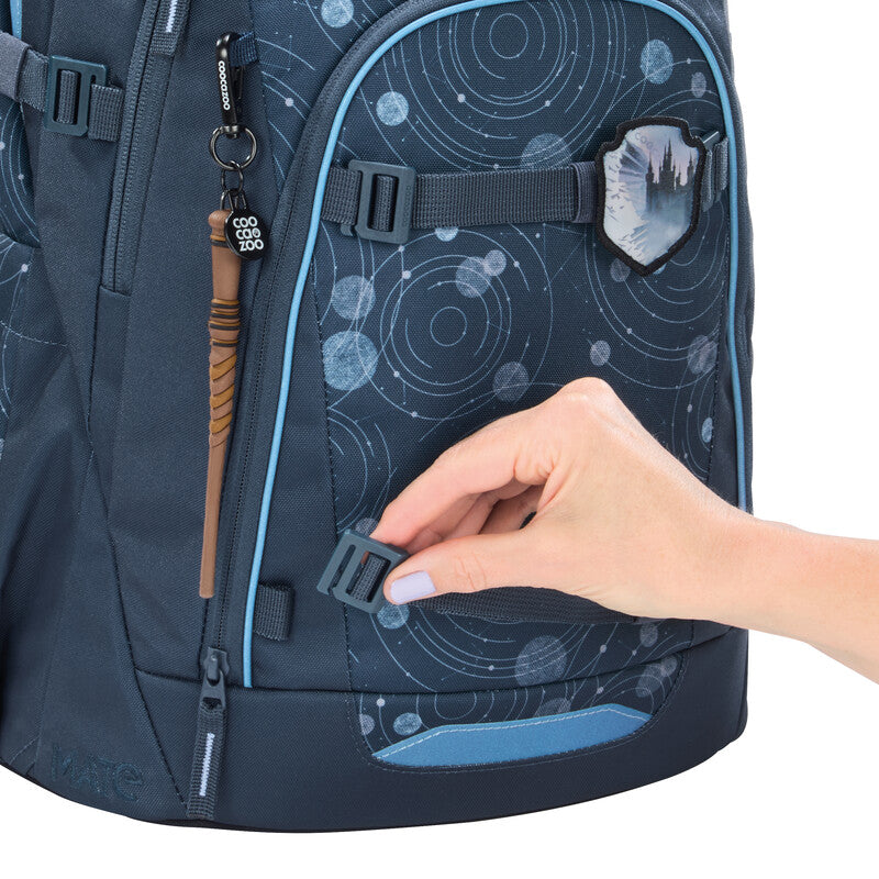 Coocazoo Rucksack Mate – Blue Orbit – 30 l, 30 × 46 × 23 cm – für Tablet- oder Notebook-Tasche 11″