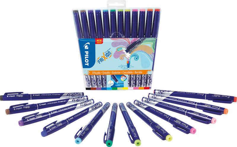 Pilot Fineliner – 12er-Set – 0,45 mm – 12 Farben, sortiert
