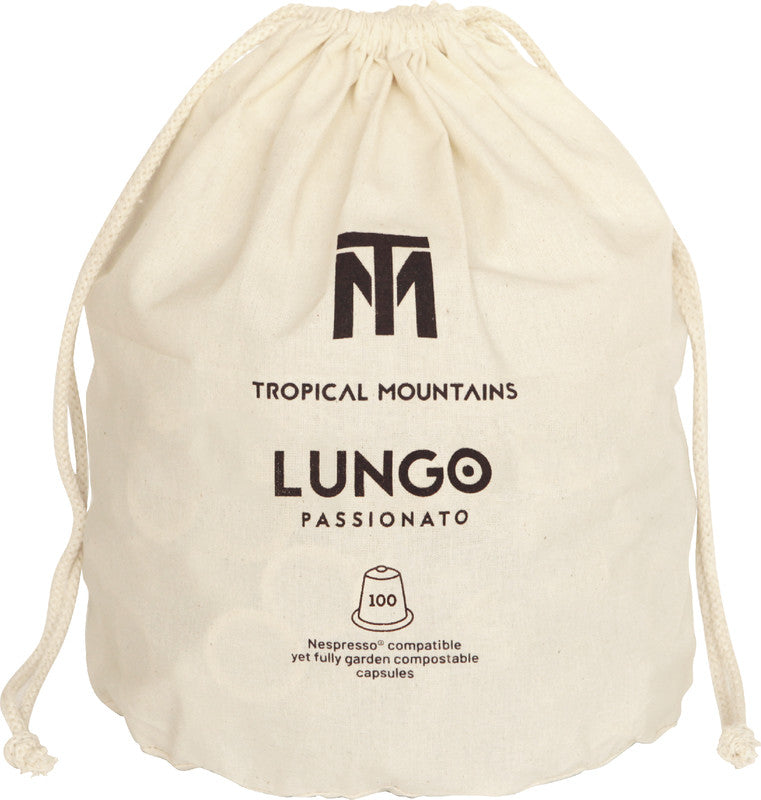 Tropical Mountains Kaffeekapseln Passionato Lungo – für Nespresso – Intensität 7/12 – Bio – Fairtrade – 100 Stk