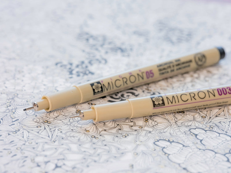 Sakura Pigma Micron Fineliner – 10er-Set – schwarz – wasserfest