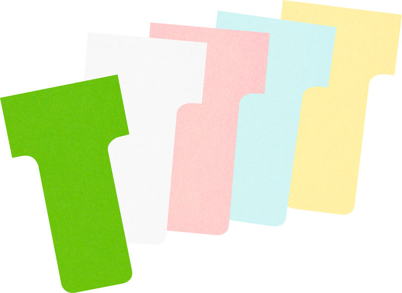 Nobo T-Karten für Planungstafeln, 15 × 45 mm, 100 Stk., Weiss