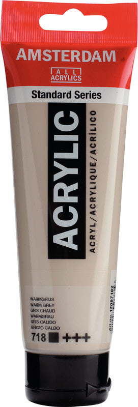 Royal Talens Amsterdam – Acrylic Standard – Acrylfarbe – Warmgrau, 120 ml