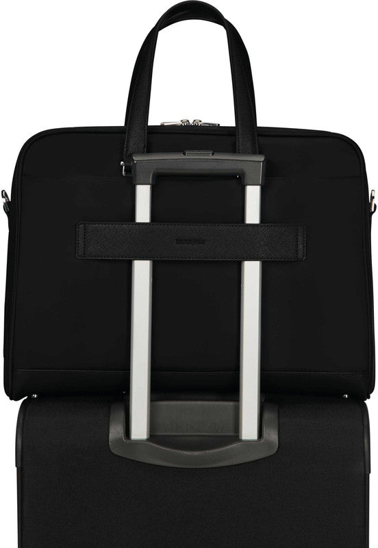 Samsonite Zalia 2.0 Notebook-Tasche – für Notebooks bis 15,6", 14,5 l, RFID-Fach, USB-Anschluss, Nylon, schwarz