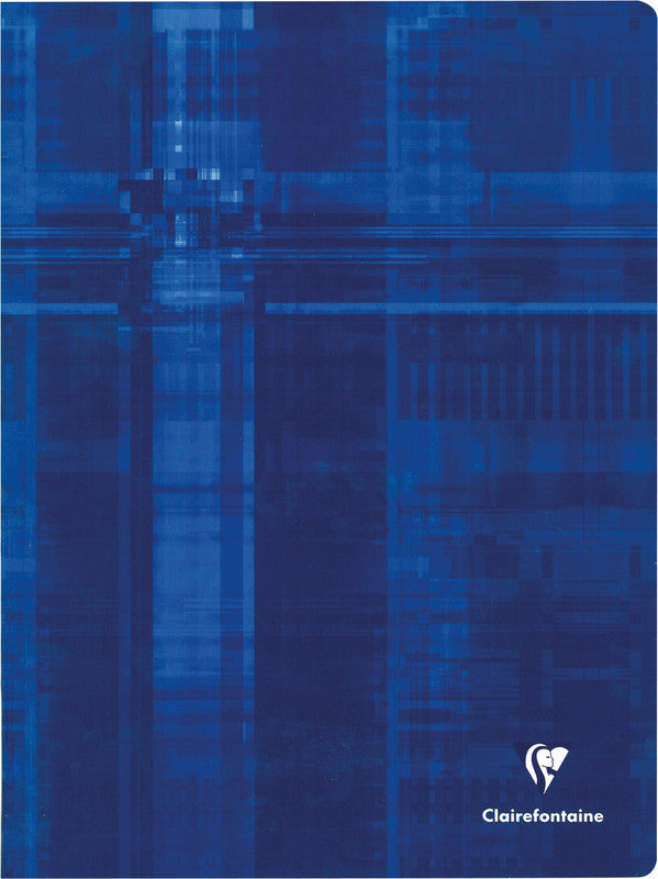 Clairefontaine Notizheft, A4+, kariert, Klammerheftung, Karton, 144 Seiten, 90 g/m² – weiss